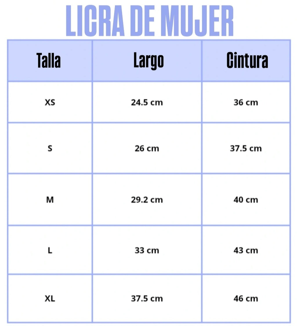 LICRA DE MUJER