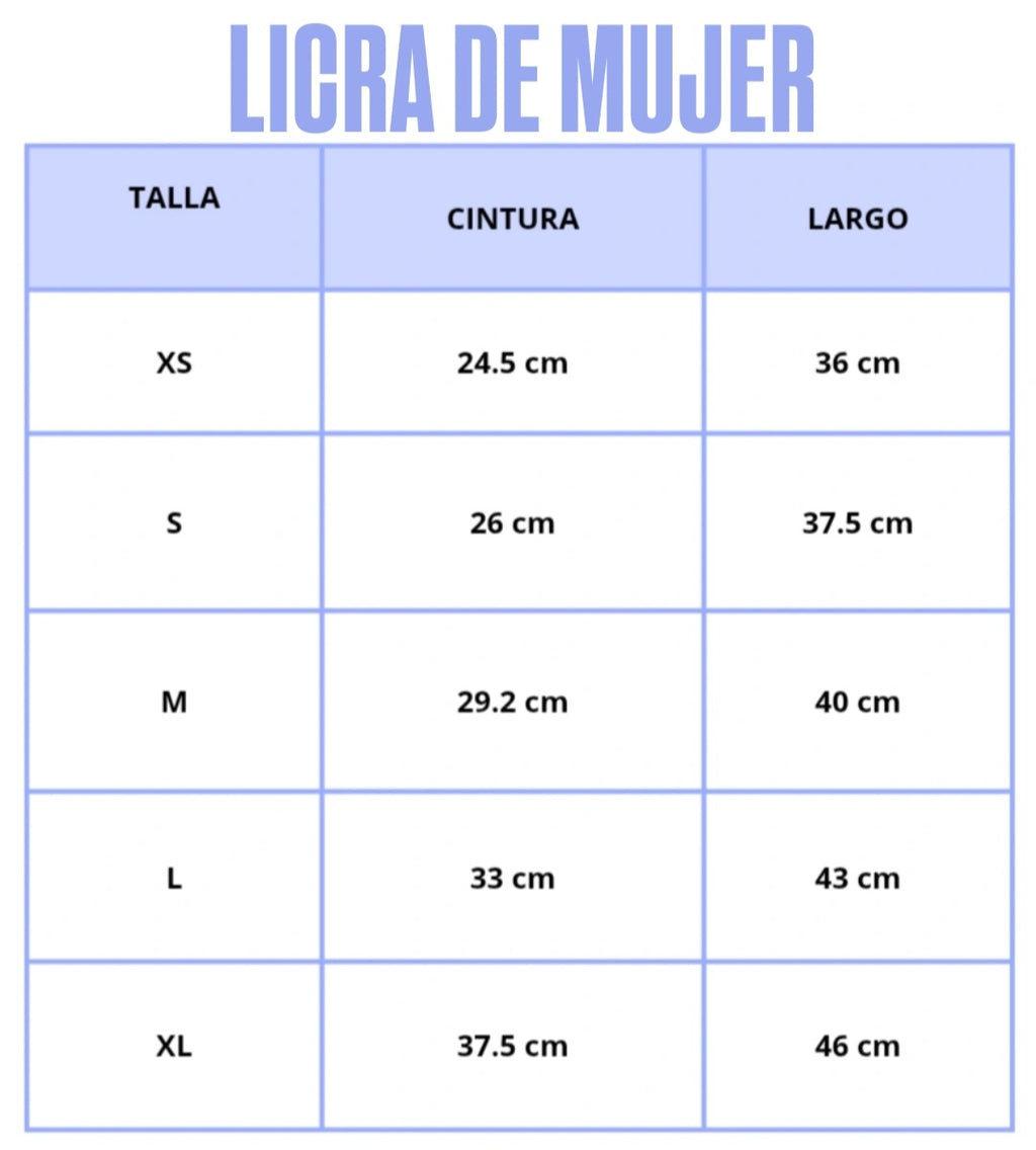 LICRA DE MUJER