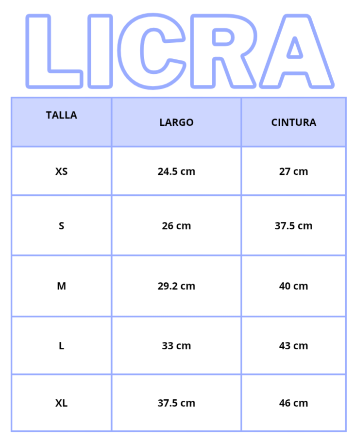 LICRA DE MUJER
